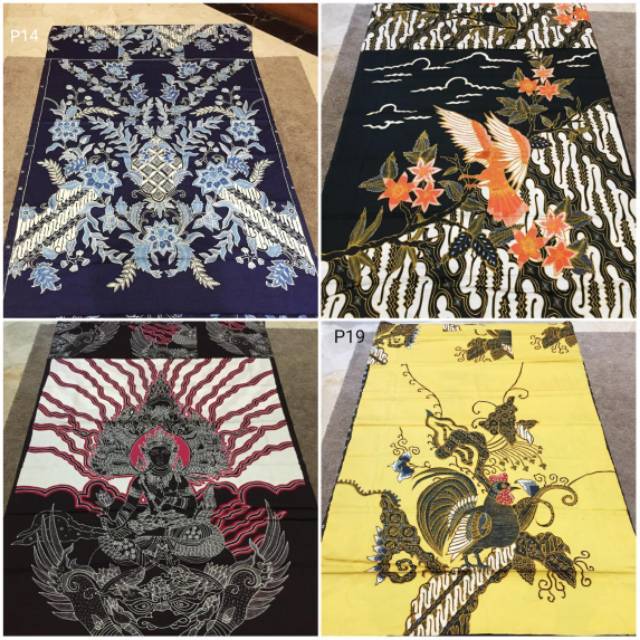 Kain Batik Tulis Polos Satin Pola // Kain Batik Cowo