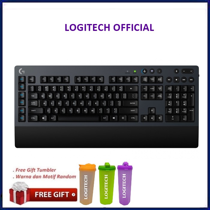 Logitech G613 Wireless Mechanical Gaming Keyboard G 613 Game - Hitam MURAH