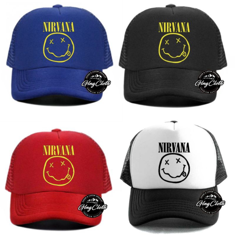 Topi Nirvana - Topi Trucker Nirvana