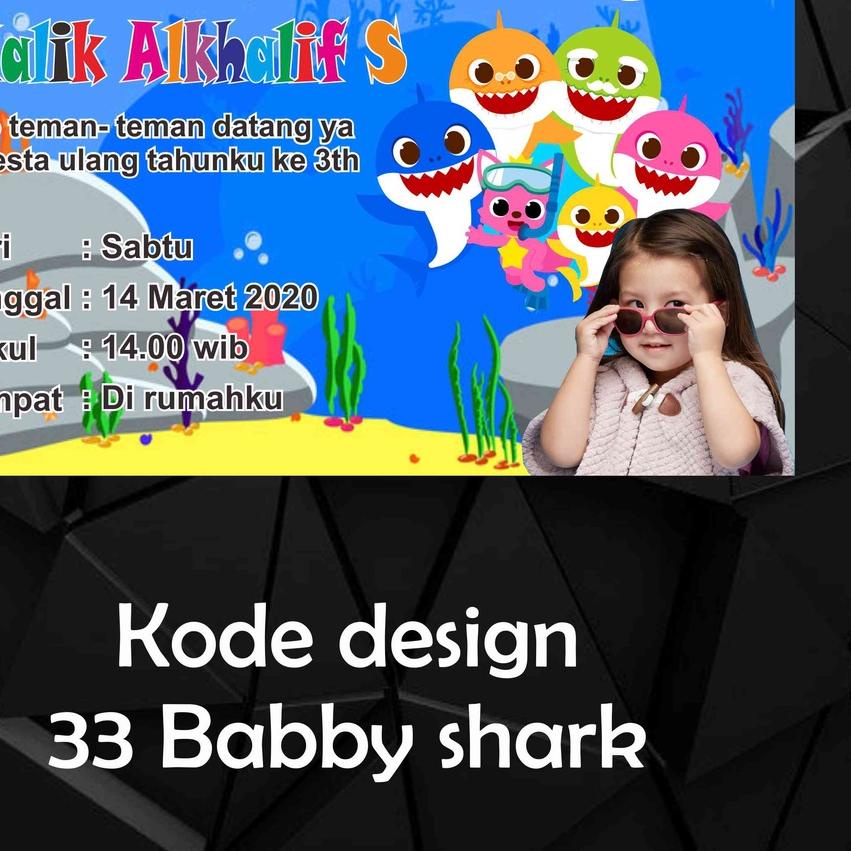 ✽ kartu undangan ulang tahun anak ( isi 50 ) free plastik OPP ✾