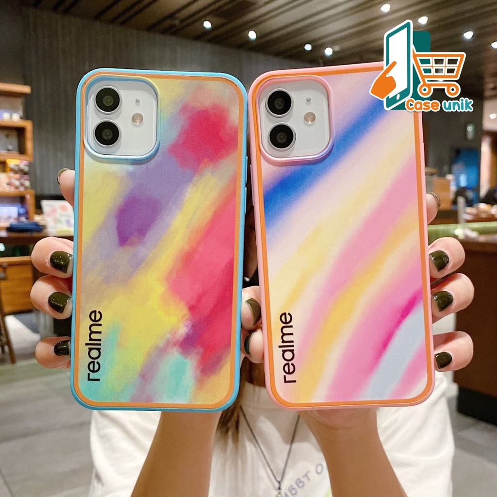 SS044 SOFTCASE RAINBOW REALME C1 C2 2 PRO A1k 5 5i c3 5S 6 C11 c12 c25 narzo 30A c15 c17 7i C21 CS3235