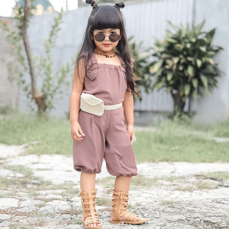 BEFAST - ZTL OOTD Jumpsuit Anak ALIYAH / JUMPSUIT ANAK DIANA / Jumpsuit Anak Perempuan keluaran terbaru / Pakaian Anak-Anak Lucu / Jumpsuit Casual Anak / Fashion Anak Jalan-Jalan / Jumpsuit Tanpa Lengan Polos / Terlaris / Termurah