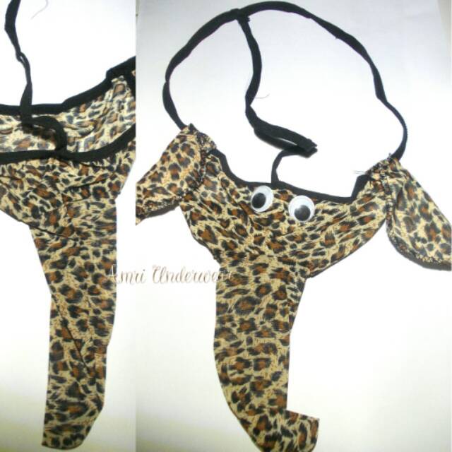 G-string leopard/pakaian dalam pria/celana dalam/underwear