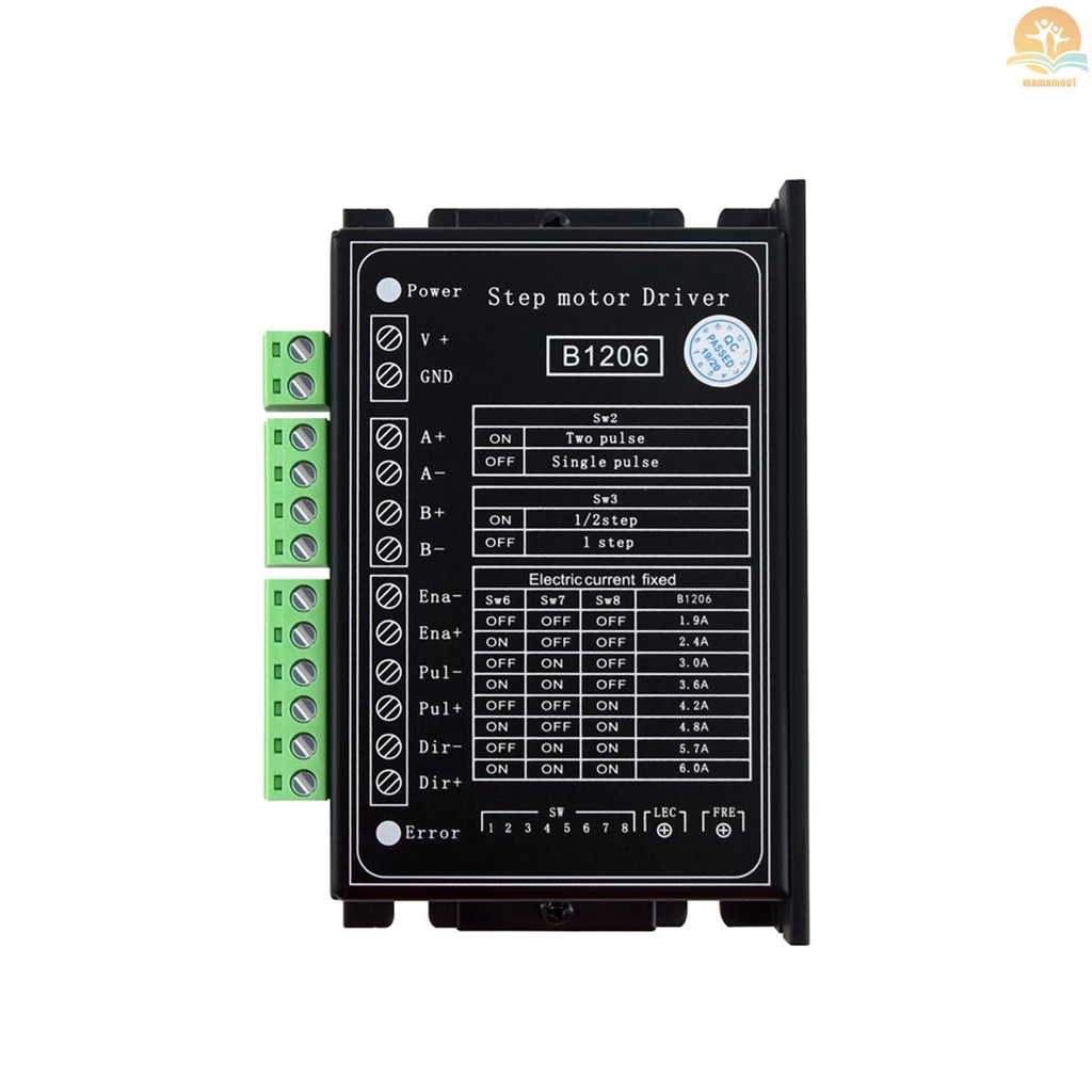 B1206 Full/Half Step Driver 2-Phase Stepper Motor Driver Driving Voltage 20V-120VDC Current 6A