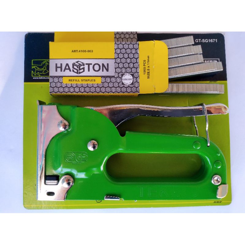 

PROMO!!! Tekiro Staples Tembak/Gun tracker 4-8mm GT - SG1671 BONUS Isi Staples 6x11mm