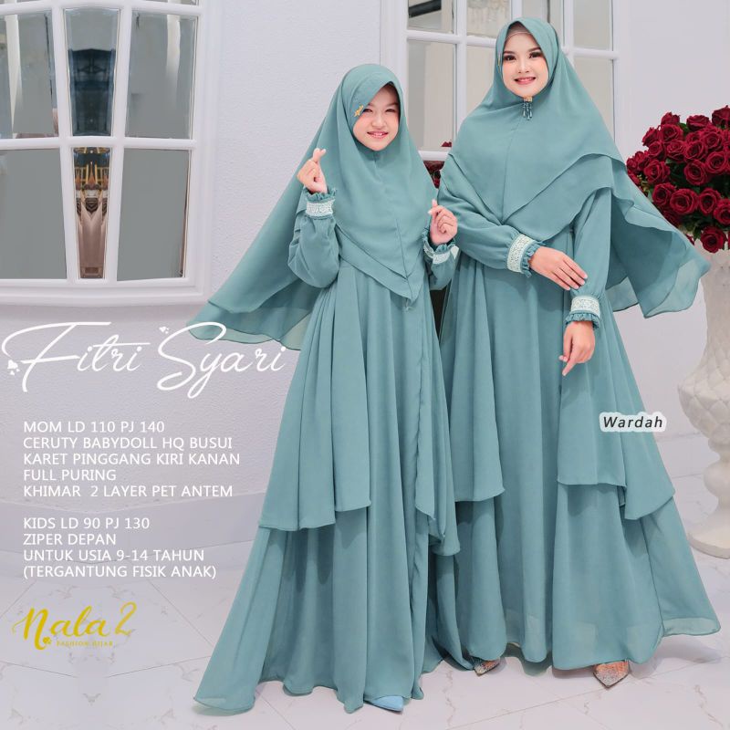0605#GAMIS CERUTY COUPLE FITRI SYARI By NALA BEST SELLER