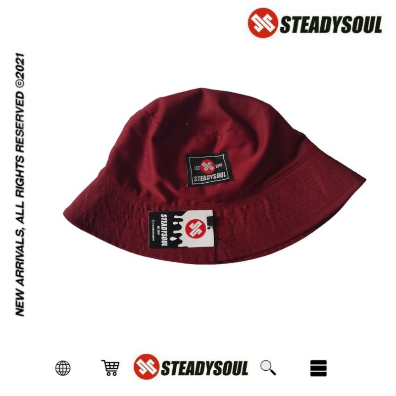 BUCKET HAT TOPI BUCKET DEWASA BUKET PANCING PRIA WANITA WARNA ORIGINAL FREE GRATIS STICKER