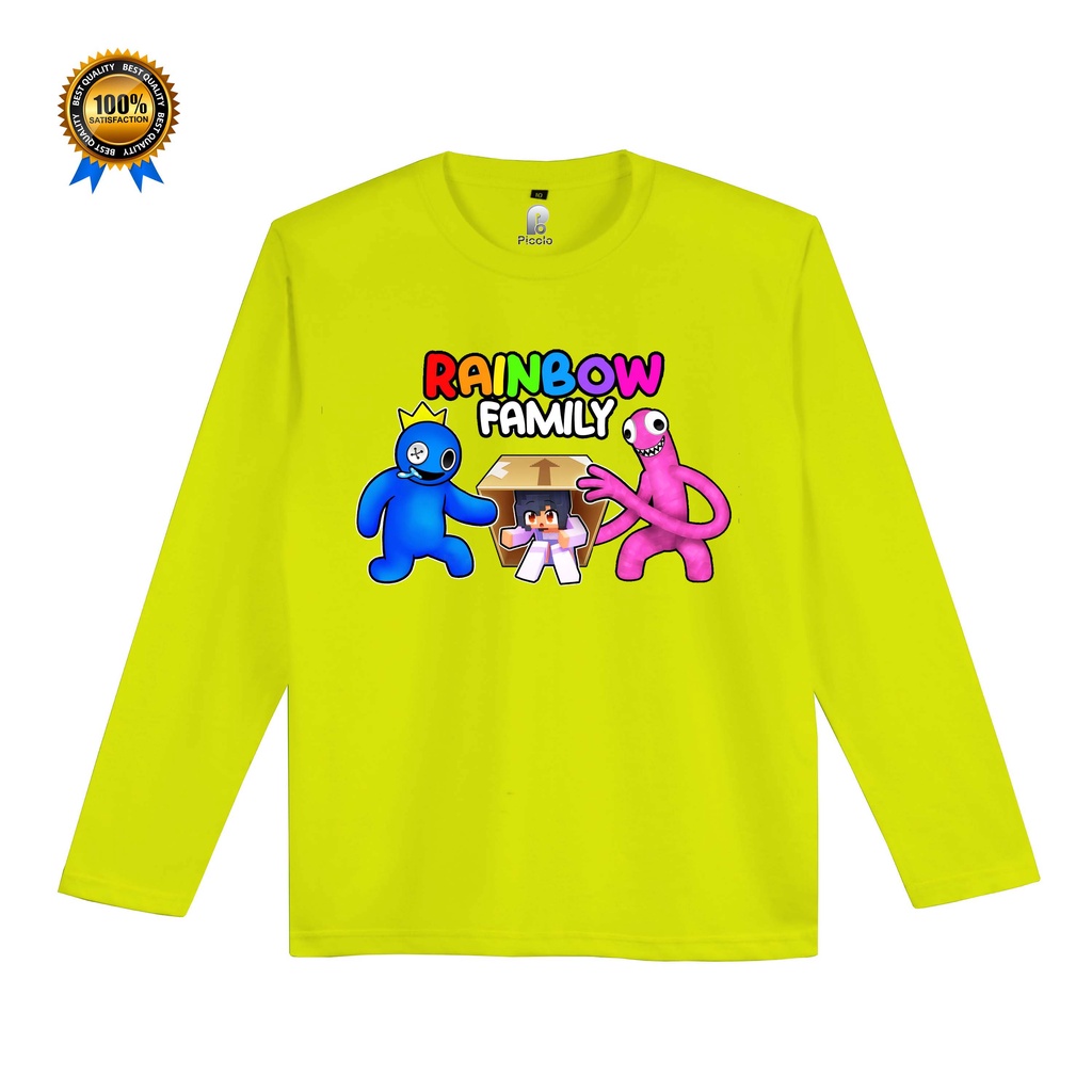 KAOS ANAK RAINBOW FRIENDS LENGAN PANJANG UNISEX