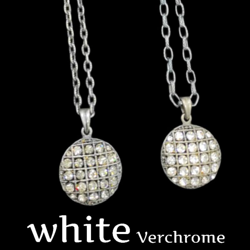 Kalung moonstars necklace white - black Verchrome