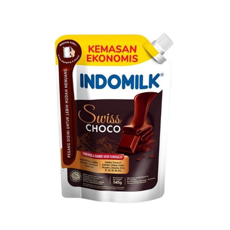 

INDOMILK Krimer Kental Manis Swiss Choco Pouch 545 g