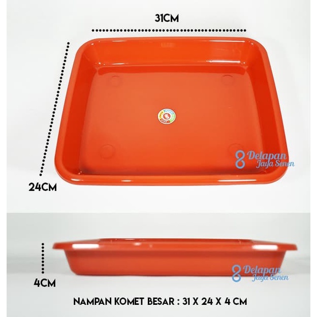 

Unik Nampan Makanan Nampan Sayur Nampan Serbaguna KOMET no 3 size: L Limited