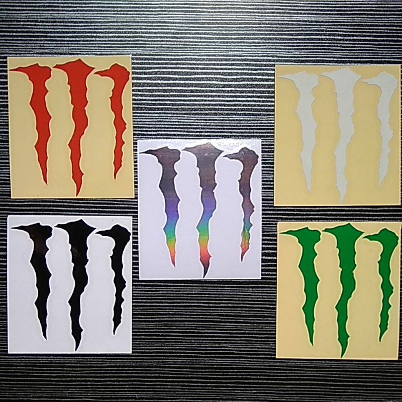 

STICKER LOGO MONSTER ENERGY KEREN,WARNA BISA REQUEST SESUAI SELERA ANDA