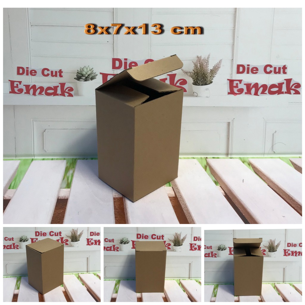 

kardus uk 8x7x13.cm kotak box karton Die Cut botol