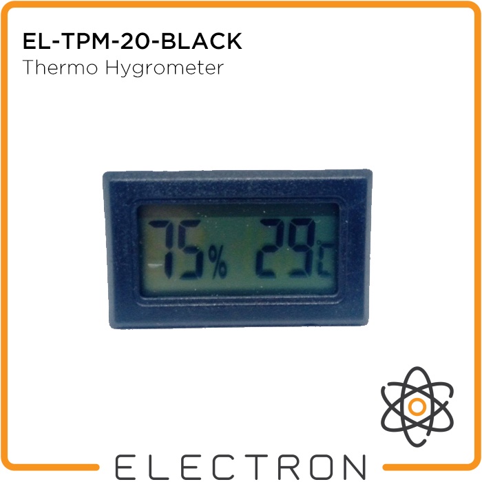 EL-TPM-20-BLACK Thermometer Hygrometer Sensor Suhu Kelembaban Digital