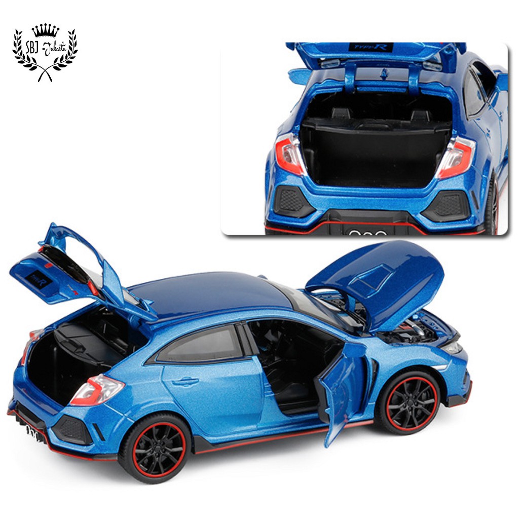 DIECAST Mobil HONDA TYPE-R MINIAUTO Original TOP MODEL METAL COLLECTION Skala 1:32