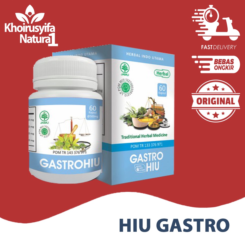 HIU GASTRO GASTRO HIU HERBAL PENCERNAAN 60 KAPSUL ORIGINAL