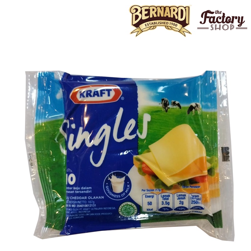 

Kraft Singles 167g 10slc