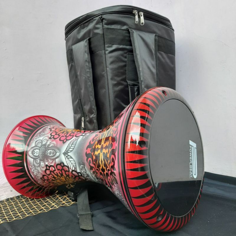 Darbuka Murah 8 Inci Original Mika Power Beat Alat Musik Islami Full Set Paketan Gratis Tas Full Bus