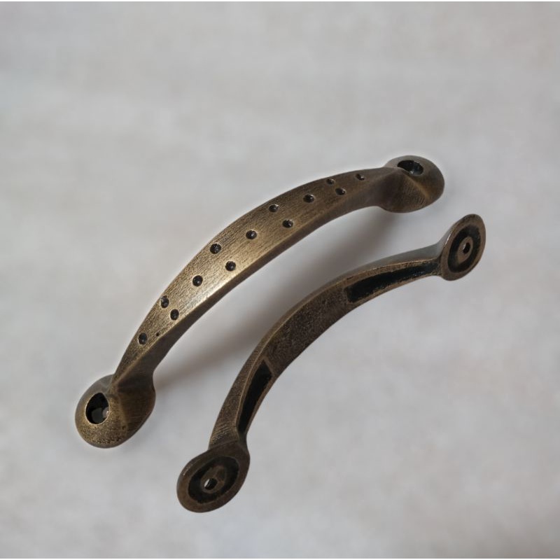 Promo Murah handle aluminium gagang pintu laci lemari bufet antik motif rintik