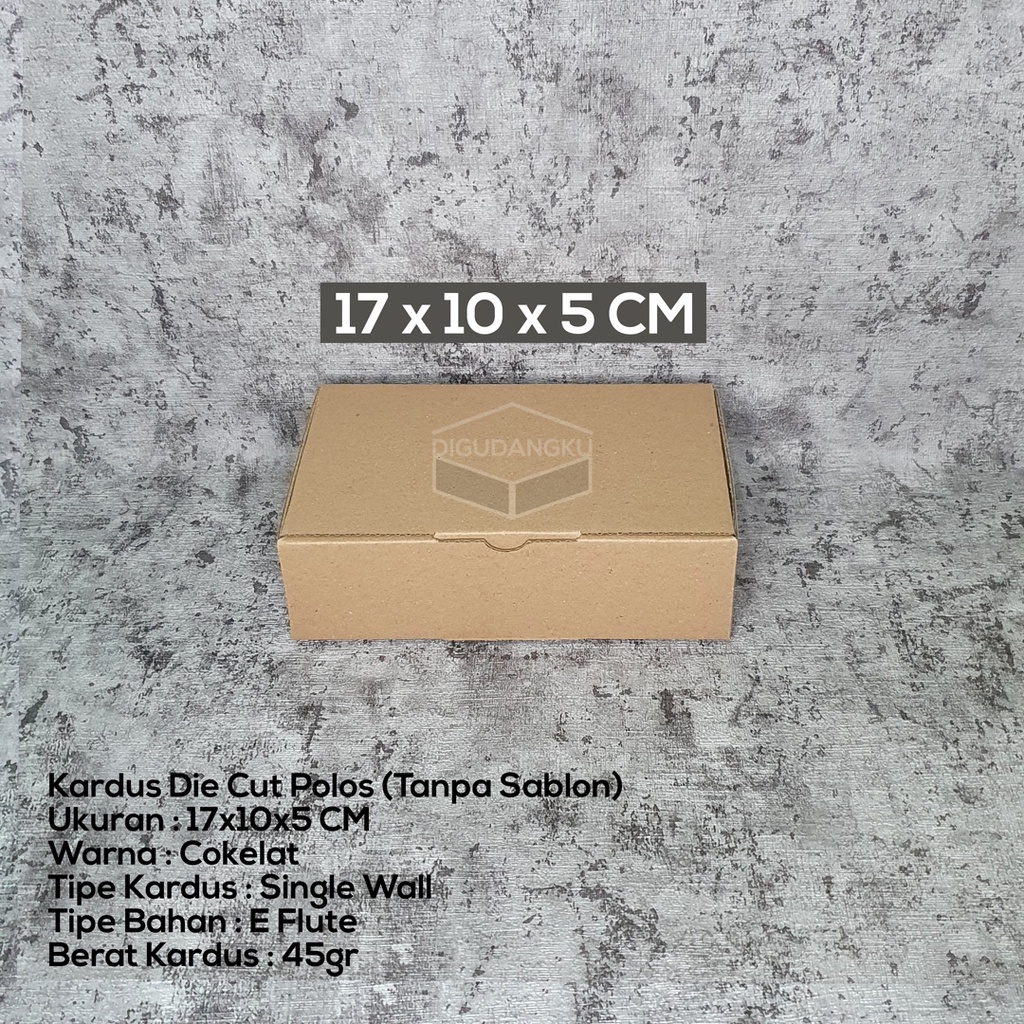 

PAKET Kardus Die Cut Box 17x10x5 cm (Isi 10) | Kotak Kado / Kotak Hampers Box Packaging Model Pizza Box Digudangku