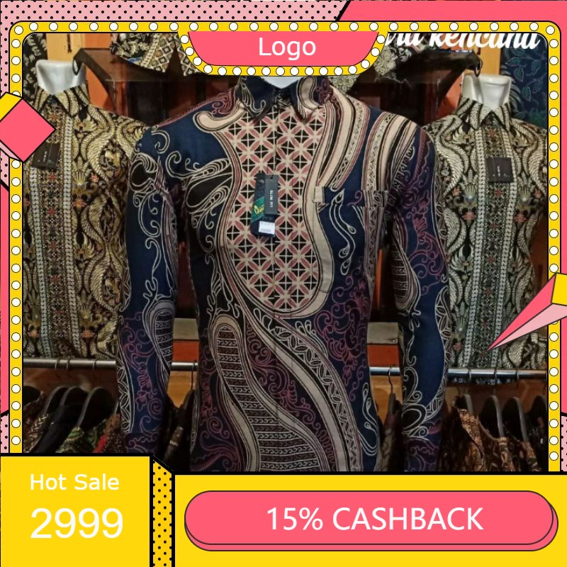 Baju Batik Pria Modern Batik Pria Lengan Panjang Modern Baju Batik Pria Slimfit