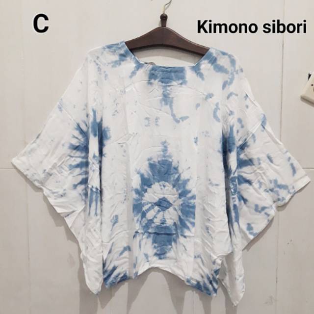 Atasan kimono sibori jumput batik modern