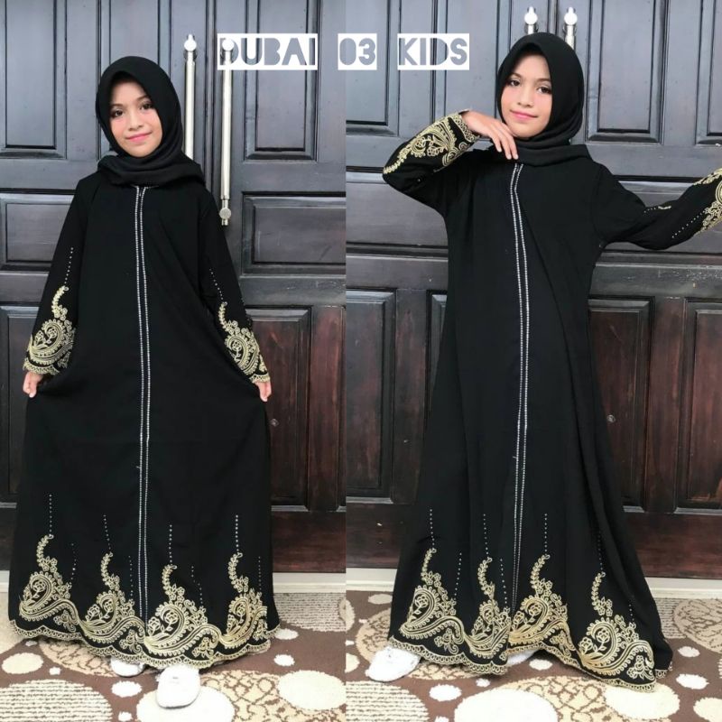 GALLERY EXCLUSIVE ABAYA HITAM GAMIS DUBAI 03