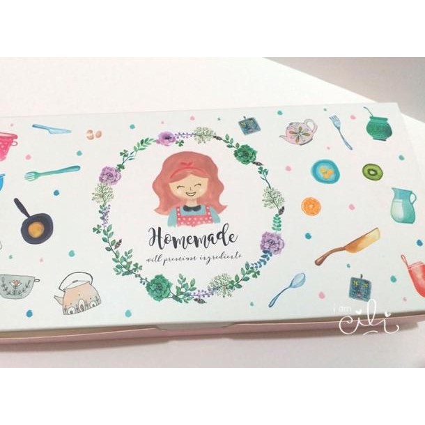 

☺ kotak / box / dus / kotak cake kue CUTE GIRL 24 x 11.5 x 5 per 10 pcs ✽
