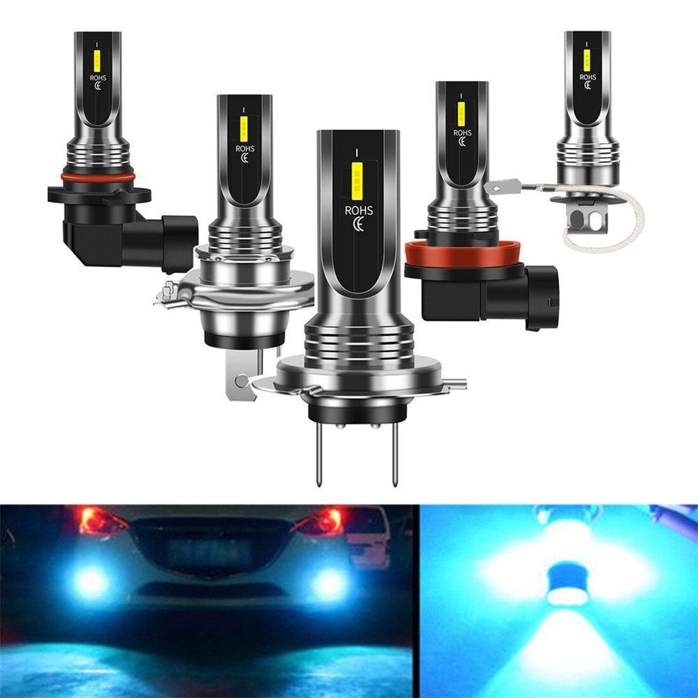 Populer Lampu Kabut Mobil Biru 2Pcs COB LED Super Terang DRL