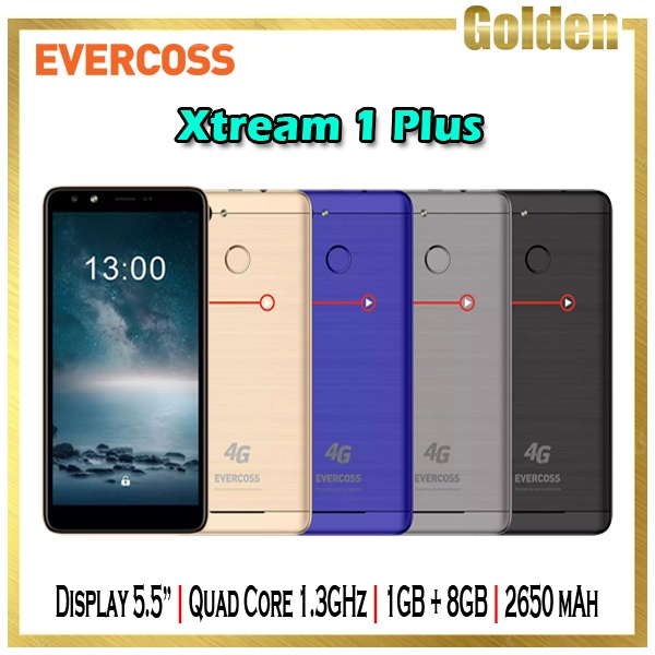 EVERCOSS U6 XTREAM 1 PLUS 1+ RAM 1GB ROM 8GB Garansi resmi