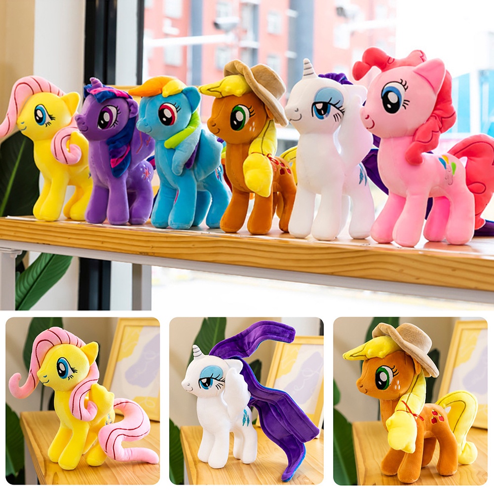 Hw Mainan Boneka Stuffed Plush Kuda Pony Untuk Hadiah Ulang Tahun Anak Perempuan