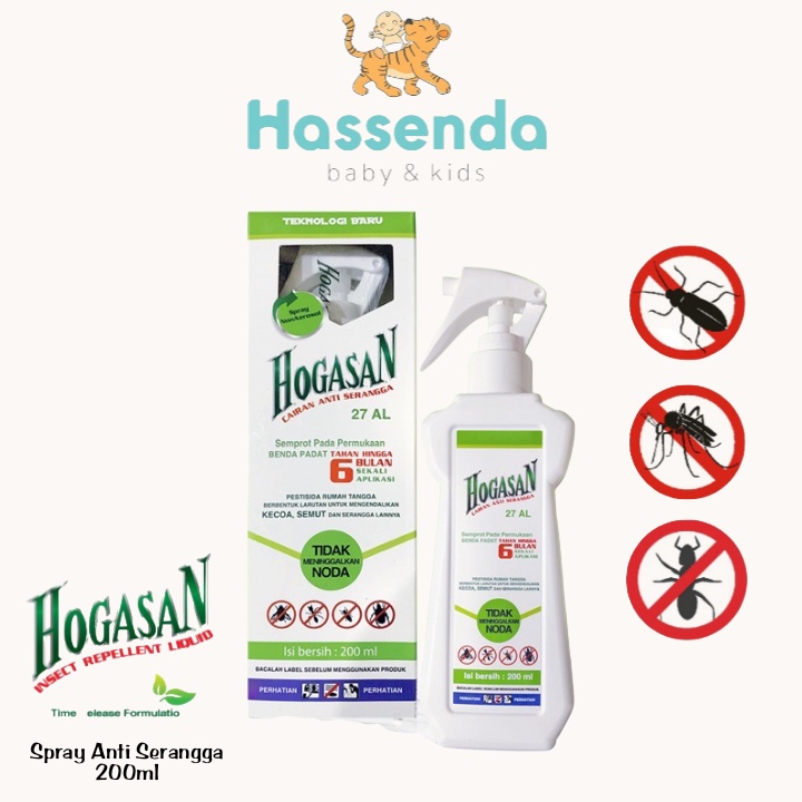 Hogasan Spray Anti Serangga/anti semut/anti kecoa/anti kutu/anti nyamuk 200ml