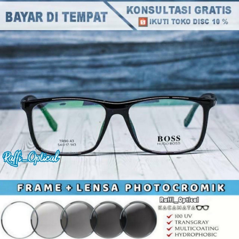 Kacamata minus antiradiasi [paket hemat frame+lensa]kodeE053