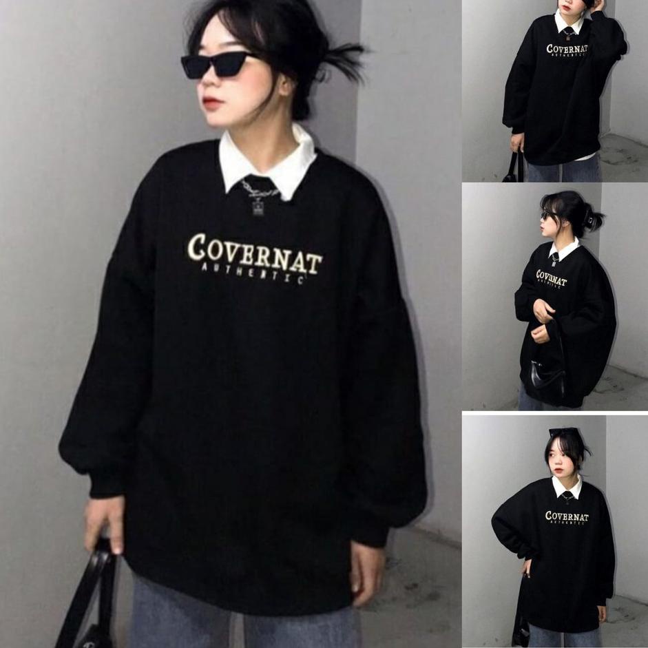 Stok terbatas COVERNAT AUTHENTIC SWEATER OVERSIZE | SWEATER OVERSIZE WANITA JS7