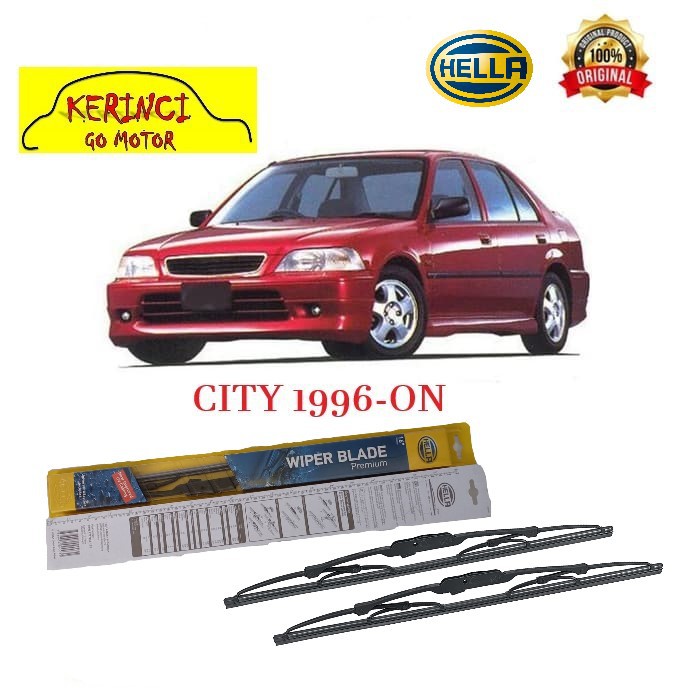 WIPER HONDA CITY 1996-ON HELLA PREMIUM 19&quot; &amp; 18&quot; SEPASANG