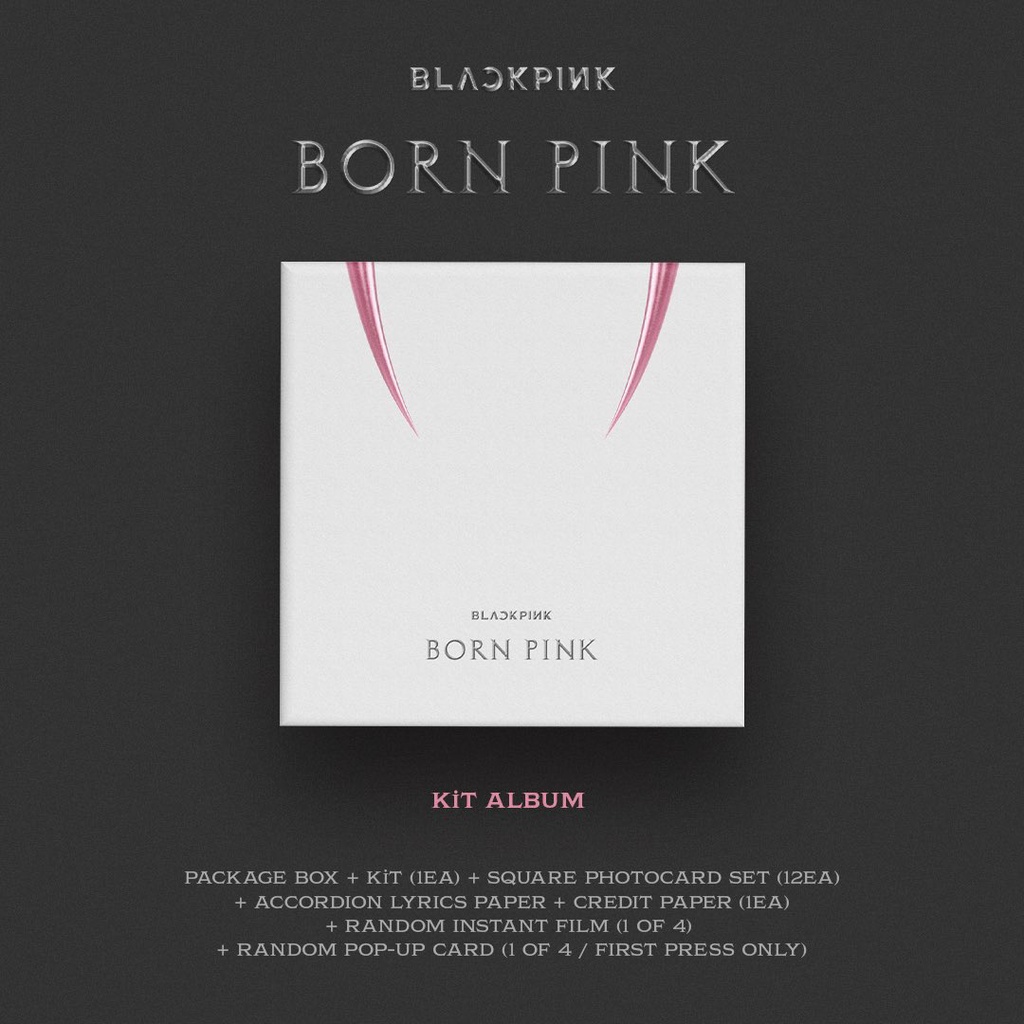 PO BLACKPINK - 2nd ALBUM [BORN PINK] Kit Khino pink venom ktown weverse wv ygselect