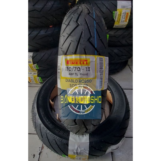 Ban pirelli diablo rosso scooter uk 110/70-13 ban Nmax depan