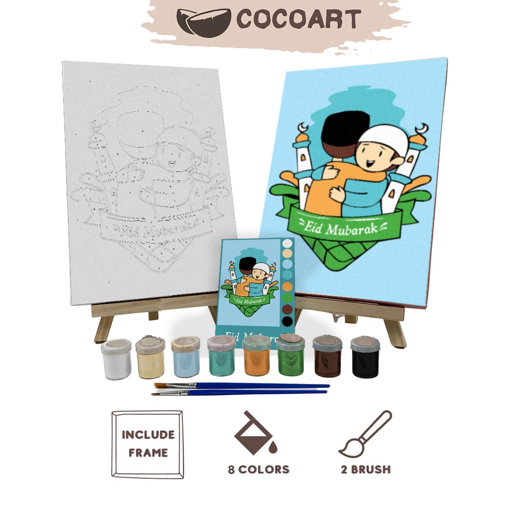 

Cocoart.id - Paint By Number Kit ( Eid Mubarak ) I Ramadhan