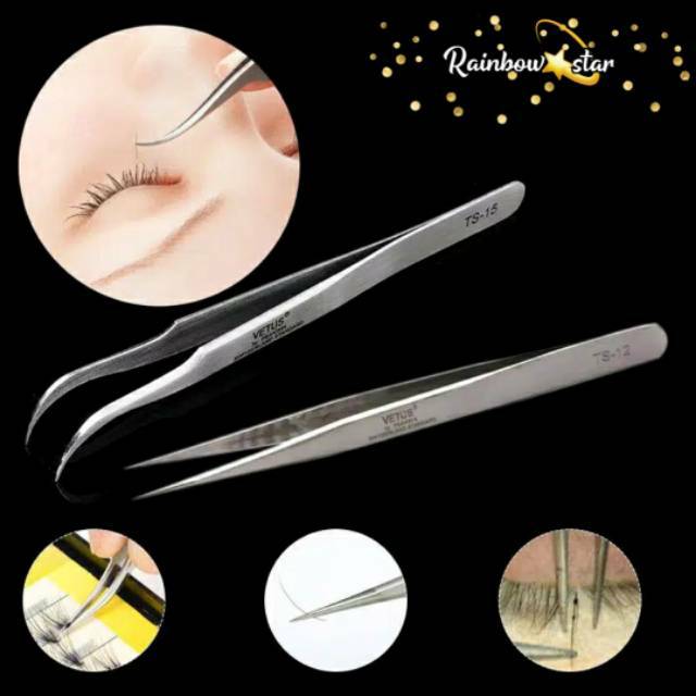 Vetus Stainless Premium Tweezer / Pinset Eyelash Extension