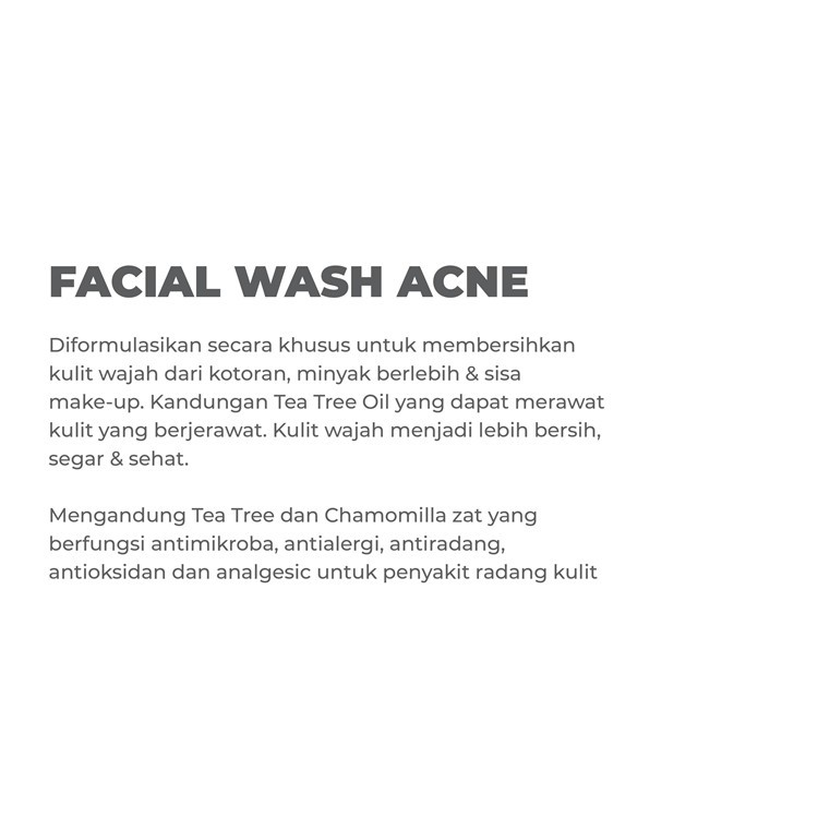 Facial Wash Acne Benings Indonesia Skincare by Dokter Oky Ukuran 100 ml