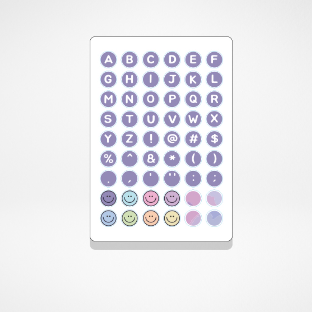 

Sticker Cute Pack Huruf Alpabet 5 For Jounal Planner