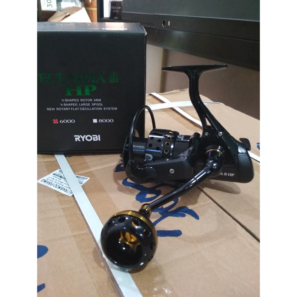 Reel Spinning Ryobi Ecusima III HP 4000 6000 8000 Power Handle Kuat Terbaik