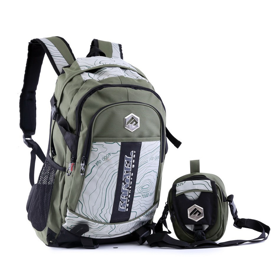 tas punggung / ransel pria  hijau Garsel FRO 5575 asli ori murah keren