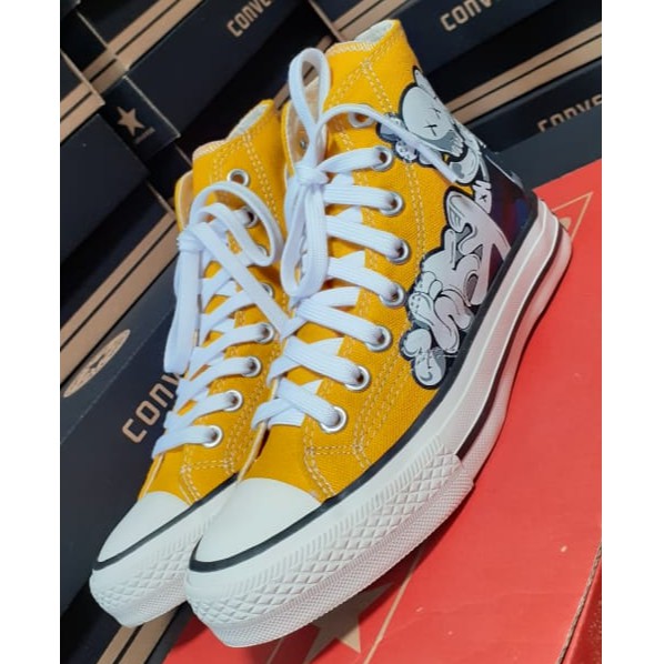 Terlaris Sepatu All-star Chuck Taylor 2/All Star Ct 2 Premium/Allstar Jackpurcel -  Kuning Sun Flower