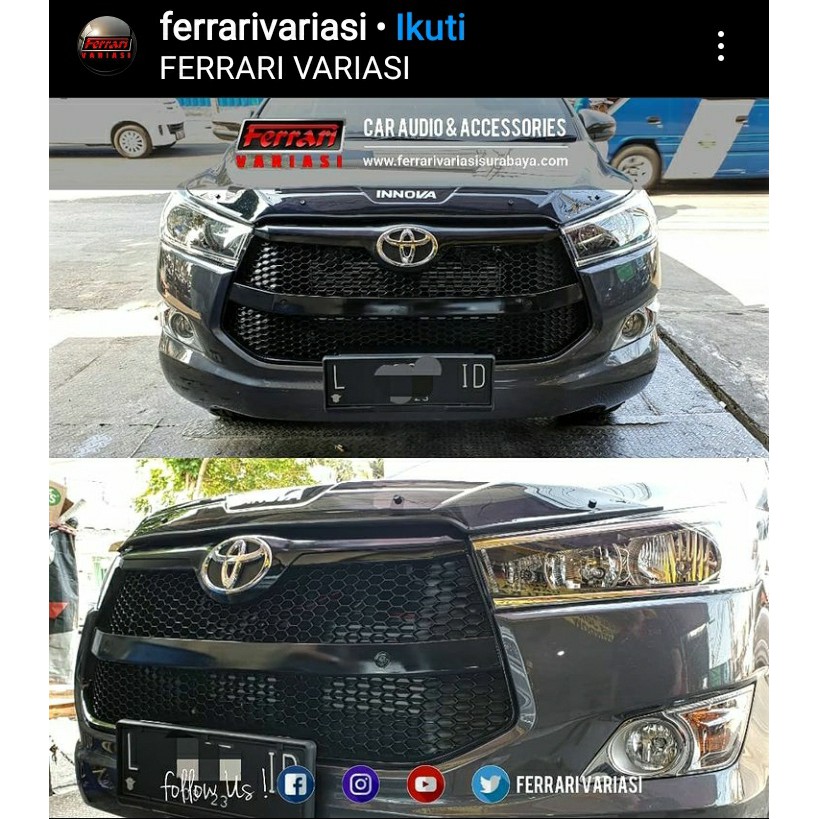 grill mobil Innova reborn blacktivo style  - black doff Ferrari Variasi