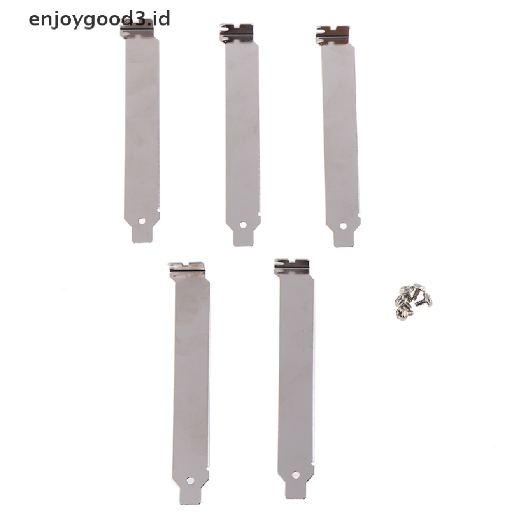 (Id) 5pcs Braket Cover Slot Pci Anti Debu Untuk Pc (Dd)