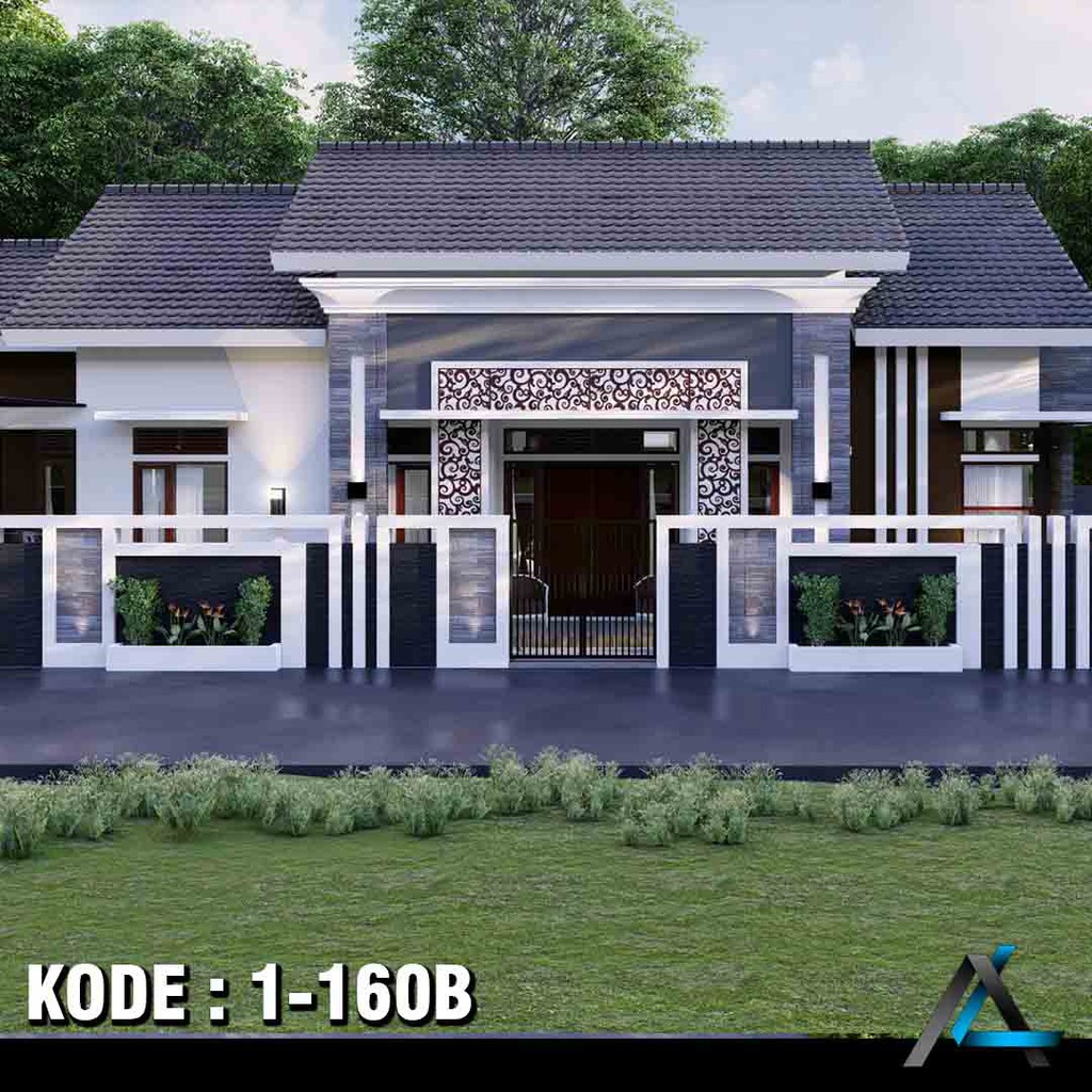 Jual DESAIN RUMAH UK 125 X 40 M KODE 1 160B 1 LANTAI ARSIKA DESAIN Indonesia Shopee Indonesia