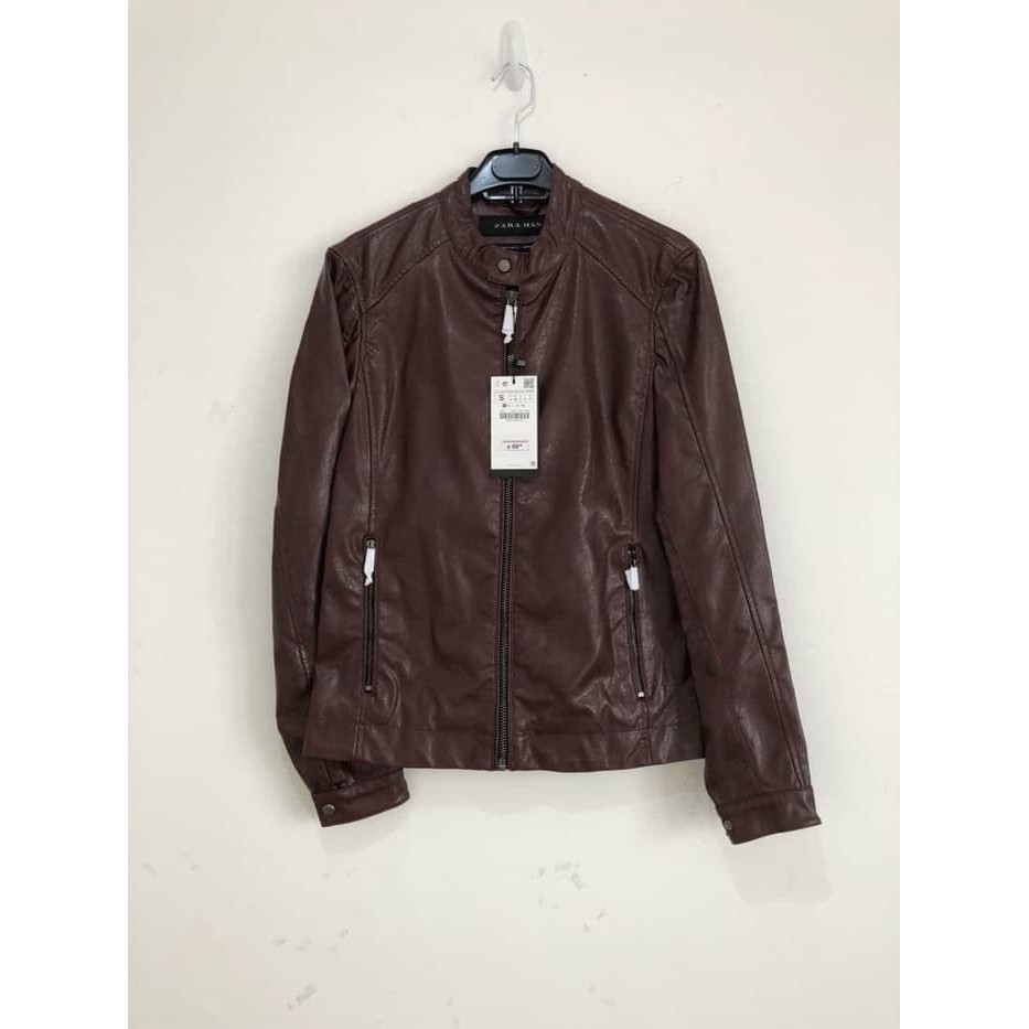 jaket kulit zara man