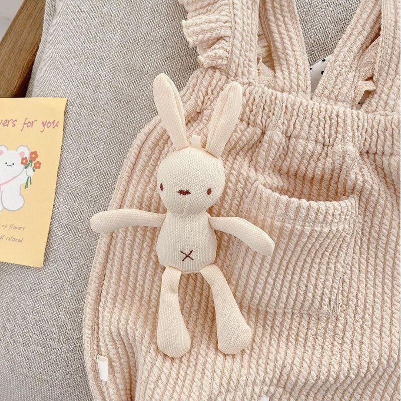 Baju jumpsuit polos knit rajut anak/bayi perempuan import (tidak termasuk inner)-3
