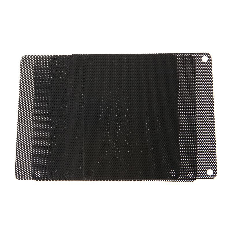 5pcs Filter Mesh Pvc Anti Debu 90mm Bisa Dipotong Warna Hitam Untuk Kipas Angin Komputer Pc